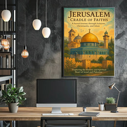 Jerusalem Cradle of Faiths Poster