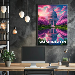 Washington in Bloom Poster