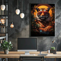 Exotic Tiger in Sunglasses Animal Poster