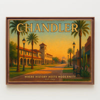 Chandler Travel Poster with Historic Charm