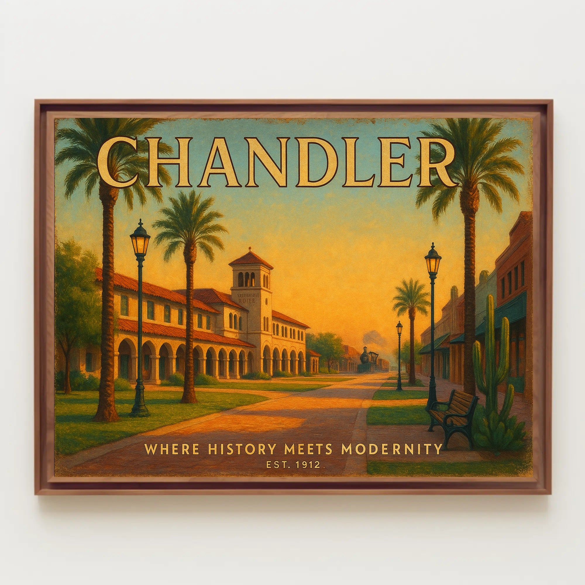 Chandler Travel Poster with Historic Charm