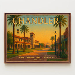 Chandler Travel Poster with Historic Charm