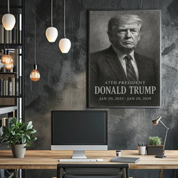 Donald Trump 47th President Scenic Poster