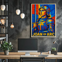 Joan Of Arc A Stained Glass Tribute Poster
