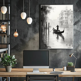 Gondola In The Mist Poster