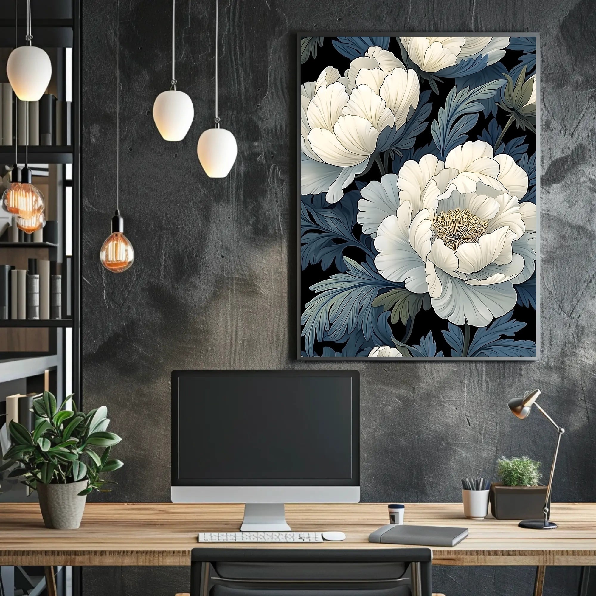 Floral Elegance Wall Art Print for Home Decor