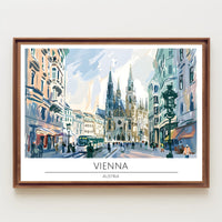 Vienna Streetscape Poster PosterGoat
