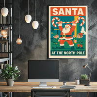 Santa Claus Strength Holiday Fantasy Mythology Poster