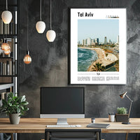 Tel Aviv Vibrant Cityscape Urban or Cityscape Poster PosterGoat