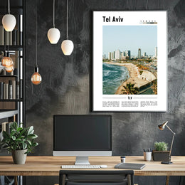 Tel Aviv Vibrant Cityscape Urban or Cityscape Poster PosterGoat