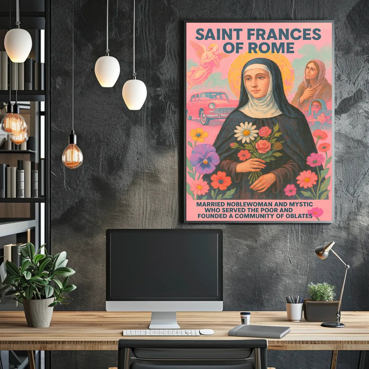 Saint Frances Of Rome Poster