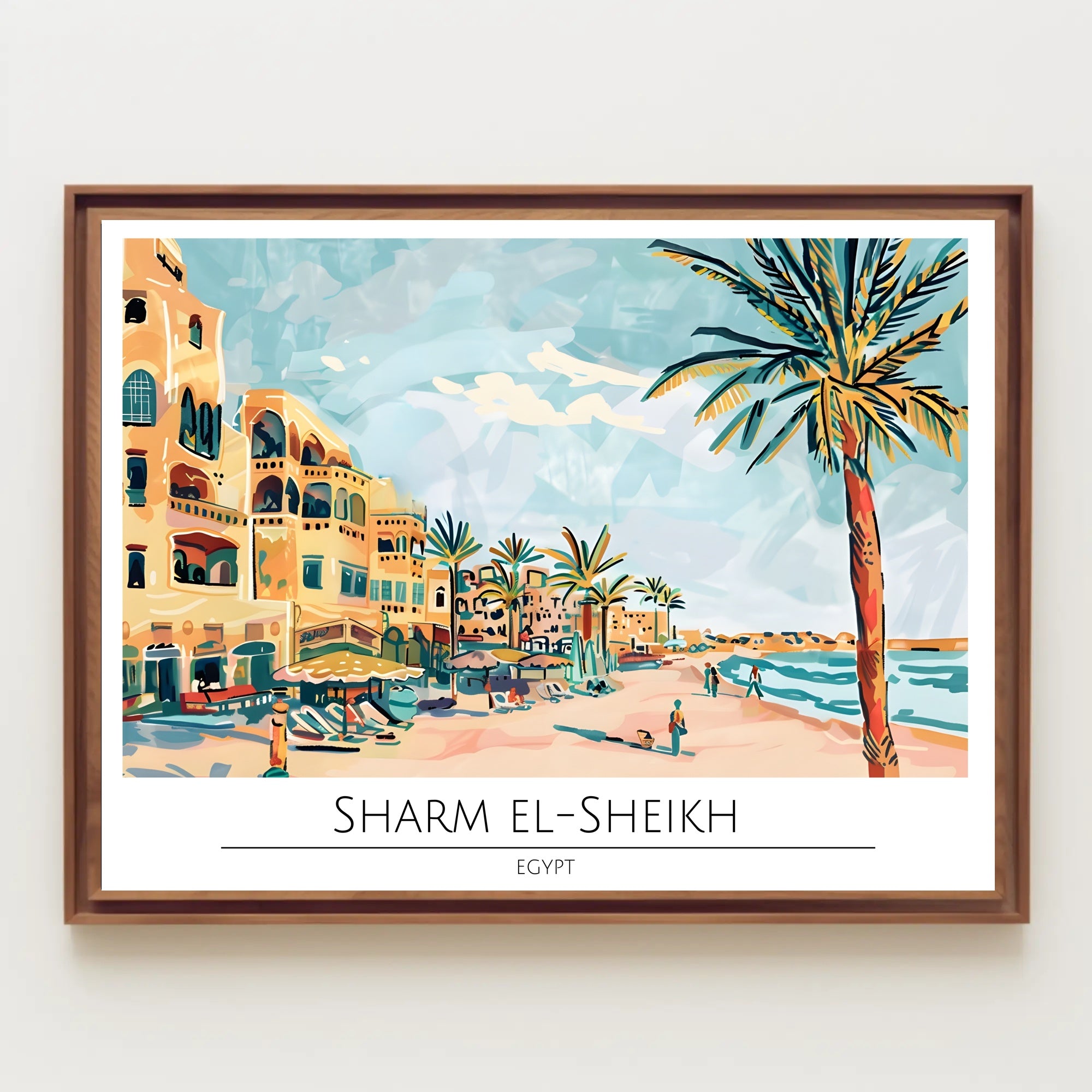 Vibrant Shores of Sharm El-Sheikh Poster PosterGoat