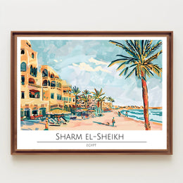 Vibrant Shores of Sharm El-Sheikh Poster PosterGoat