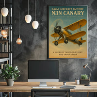 Naval Aircraft Factory N3N Canary Poster