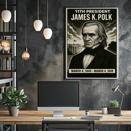 James K. Polk 11Th President Poster