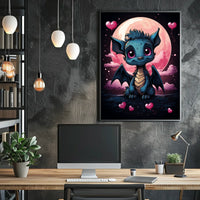 Moonlit Dreams The Adorable Dragon Art Print