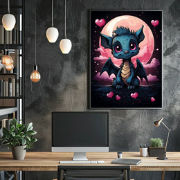 Moonlit Dreams The Adorable Dragon Art Print