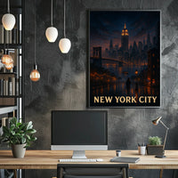 New York City Skyline Poster