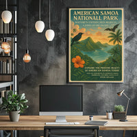 National Park of American Samoa Vibrant Landscape Poster