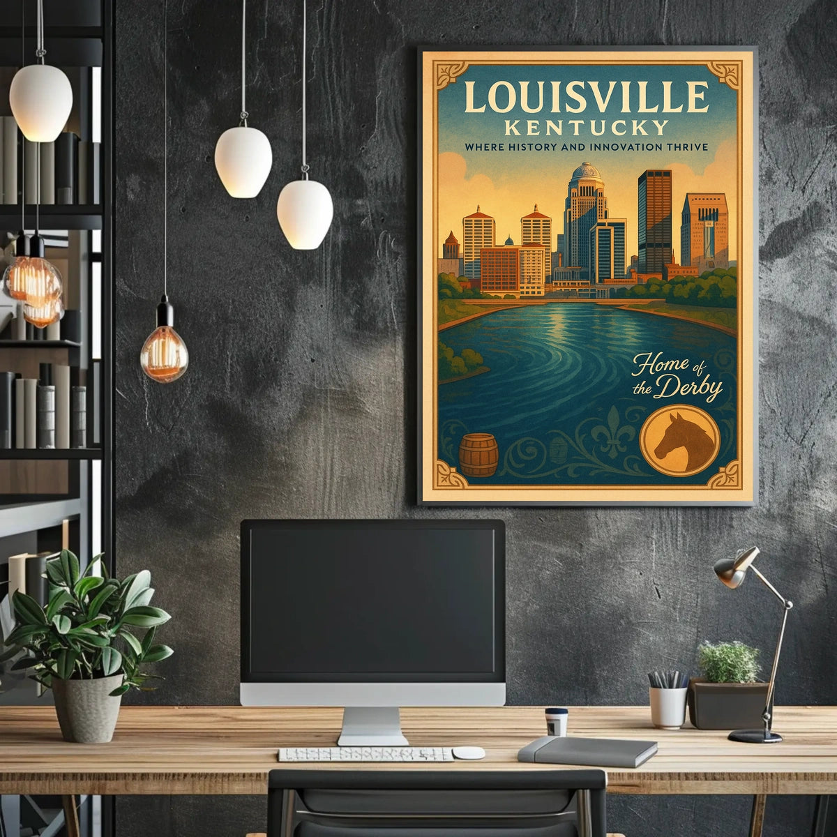 Louisville, Kentucky Where History and Innovation Thrive Poster