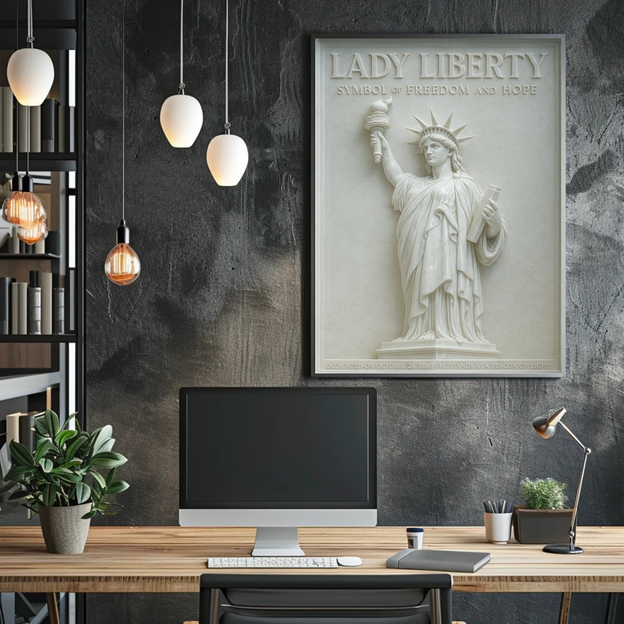 Lady Liberty Freedom Hope Cultural Heritage Poster