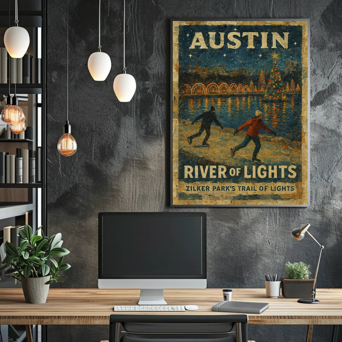 Austin River Of Lights Poster