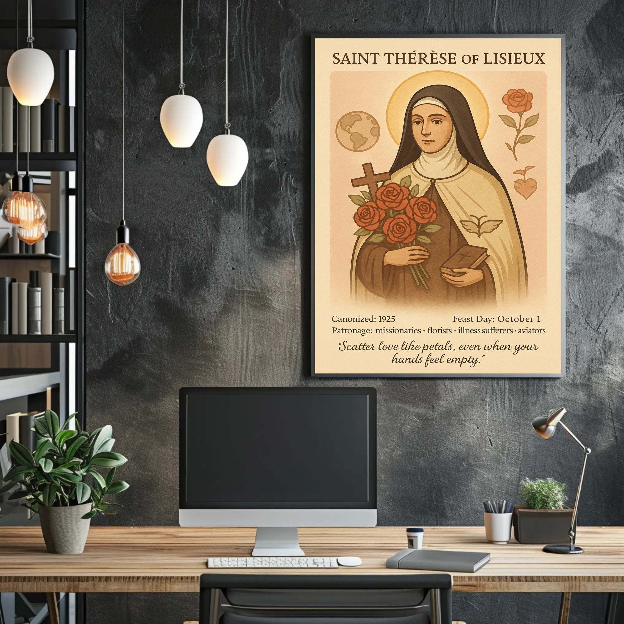 Saint Thérèse of Lisieux Devotional Cultural Heritage Poster