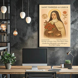 Saint Thérèse of Lisieux Devotional Cultural Heritage Poster