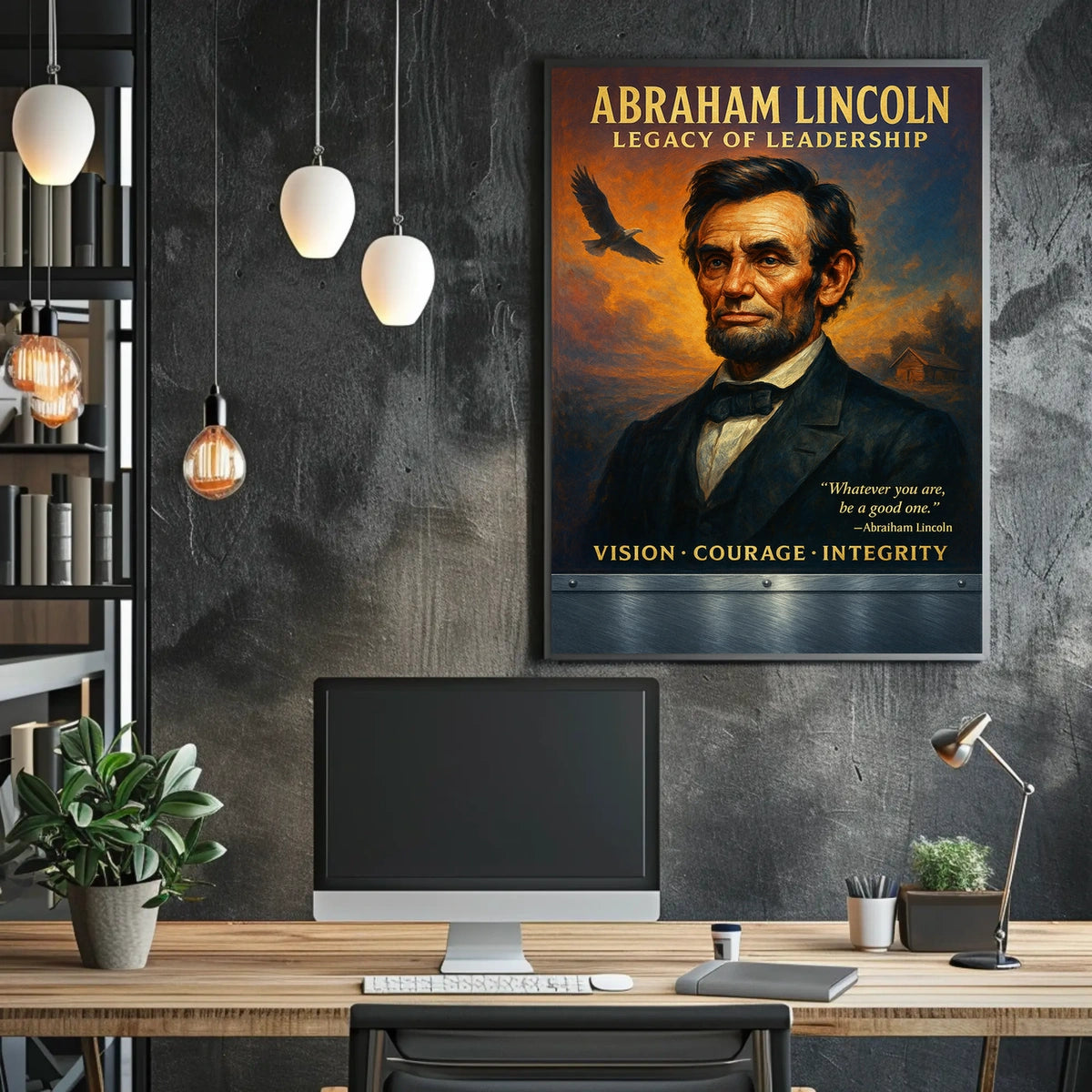 Abraham Lincoln Legacy of Leadership Poster