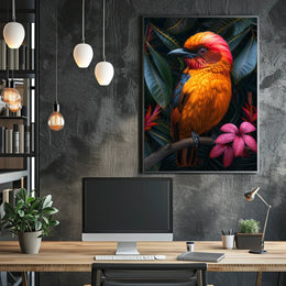 Vibrant Jungle Bird Poster