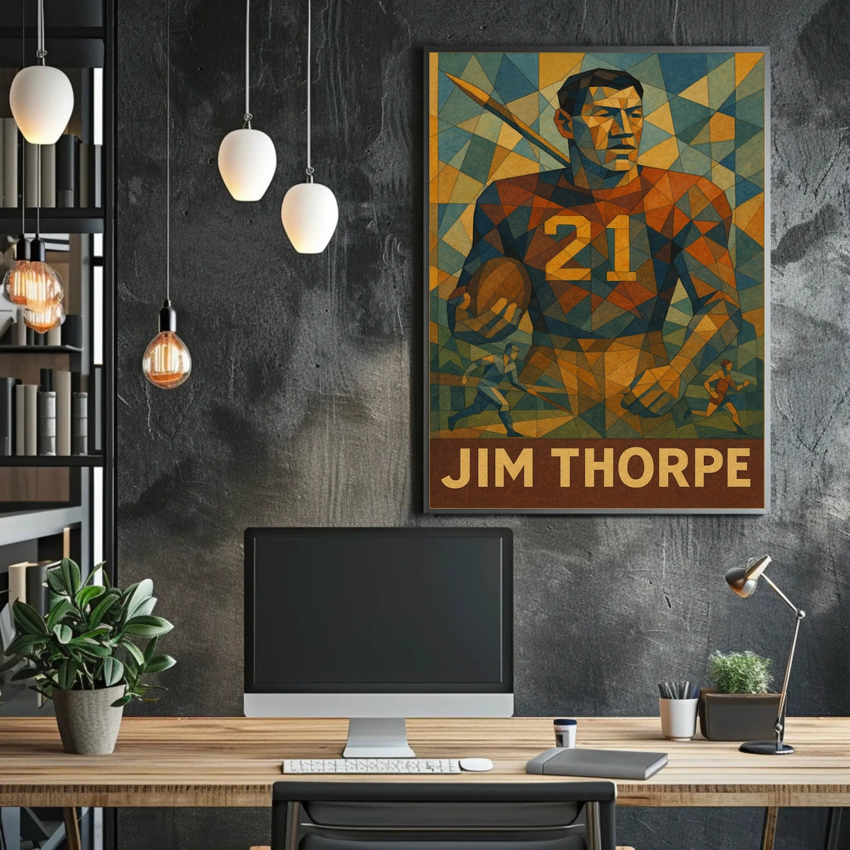 Jim Thorpe Legendary Athlete Poster