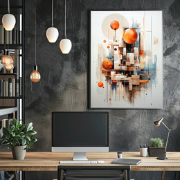 Abstract Geometric Composition Abstract Poster PosterGoat