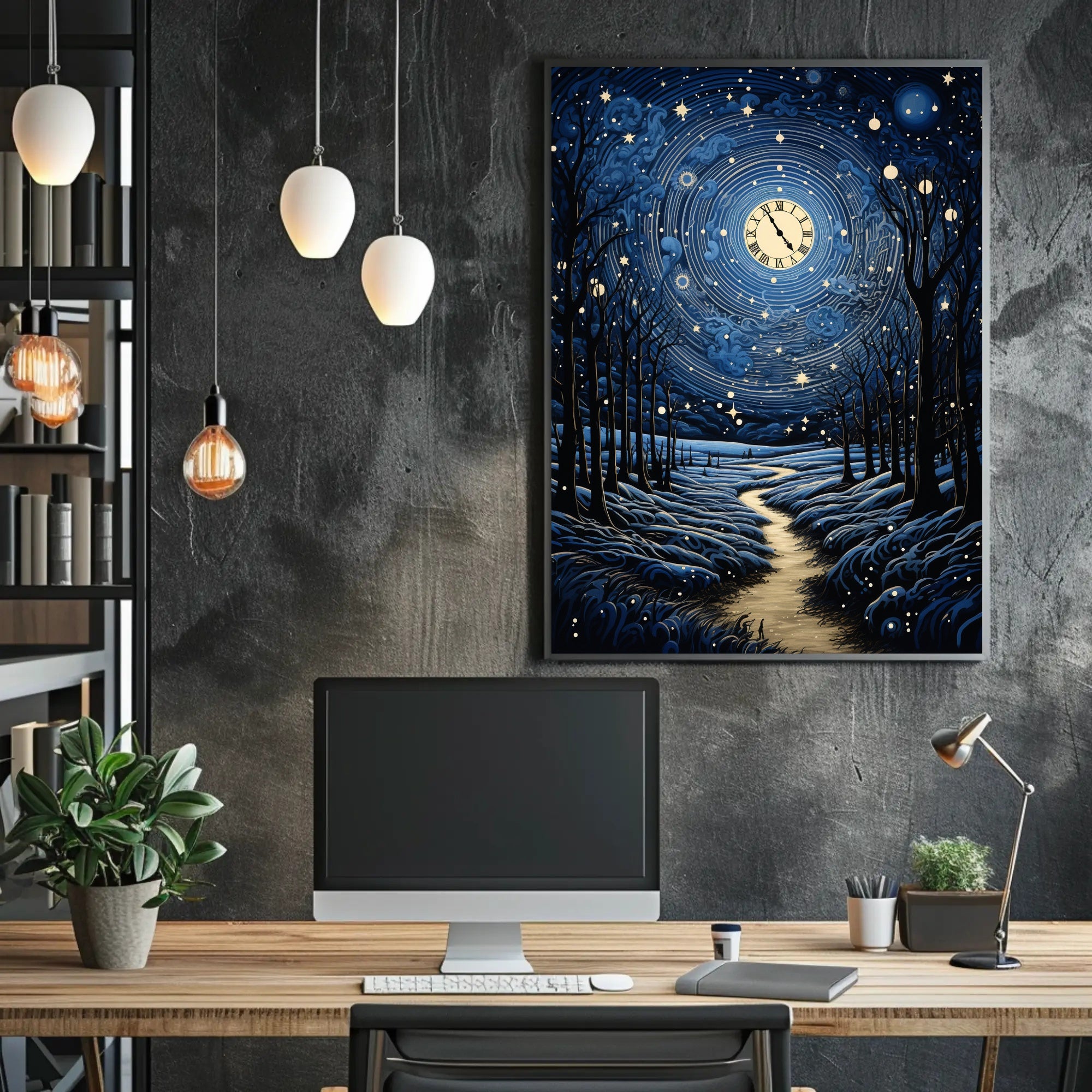 Celestial Nightscape Poster PosterGoat