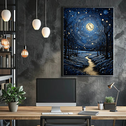 Celestial Nightscape Poster PosterGoat
