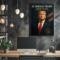 Donald Trump 47th President Political or Propaganda Poster PosterGoat
