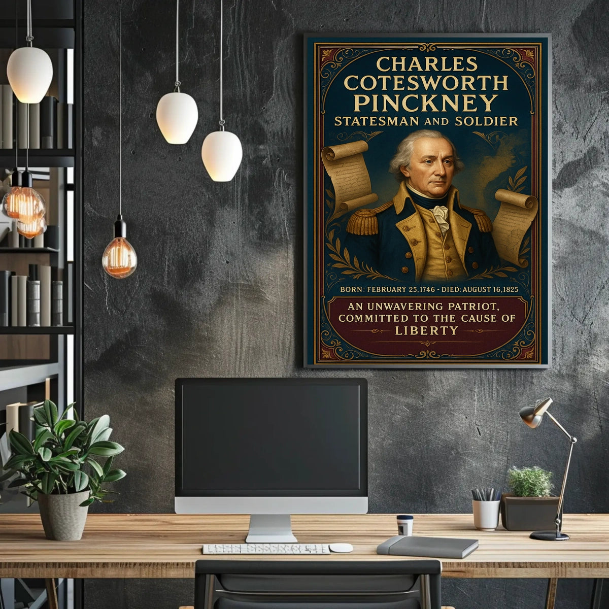 Charles Cotesworth Pinckney Statesman and Soldier Poster