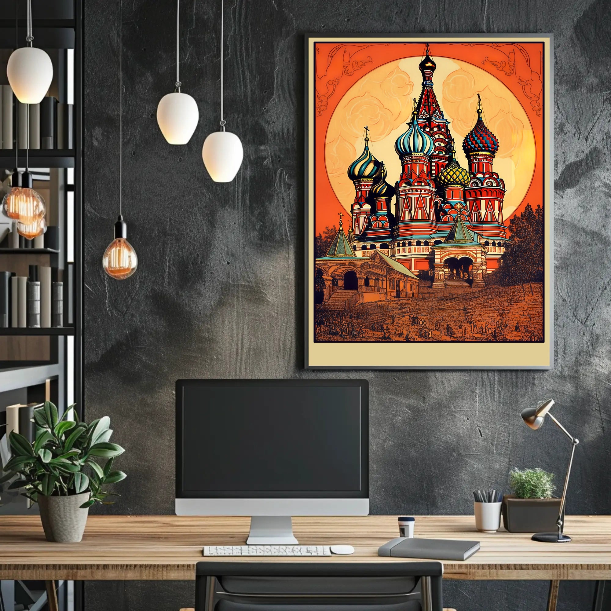 Vibrant Russian Architecture Poster