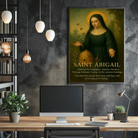 Saint Abigail Vintage Iconography Motivation Historical or Presidential Poster