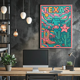 Texas Vibes Poster