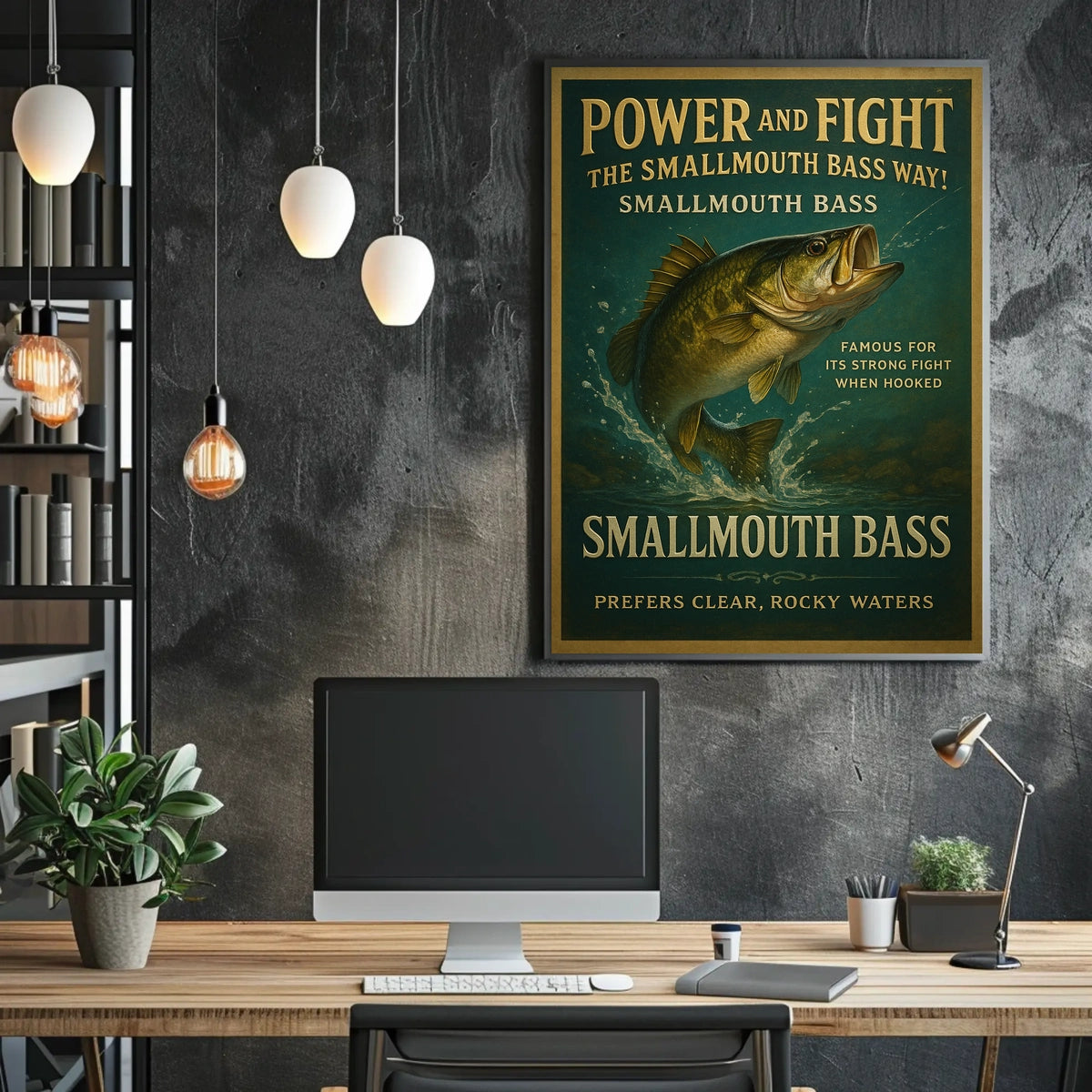 Power and Fight The Smallmouth Bass Way Poster