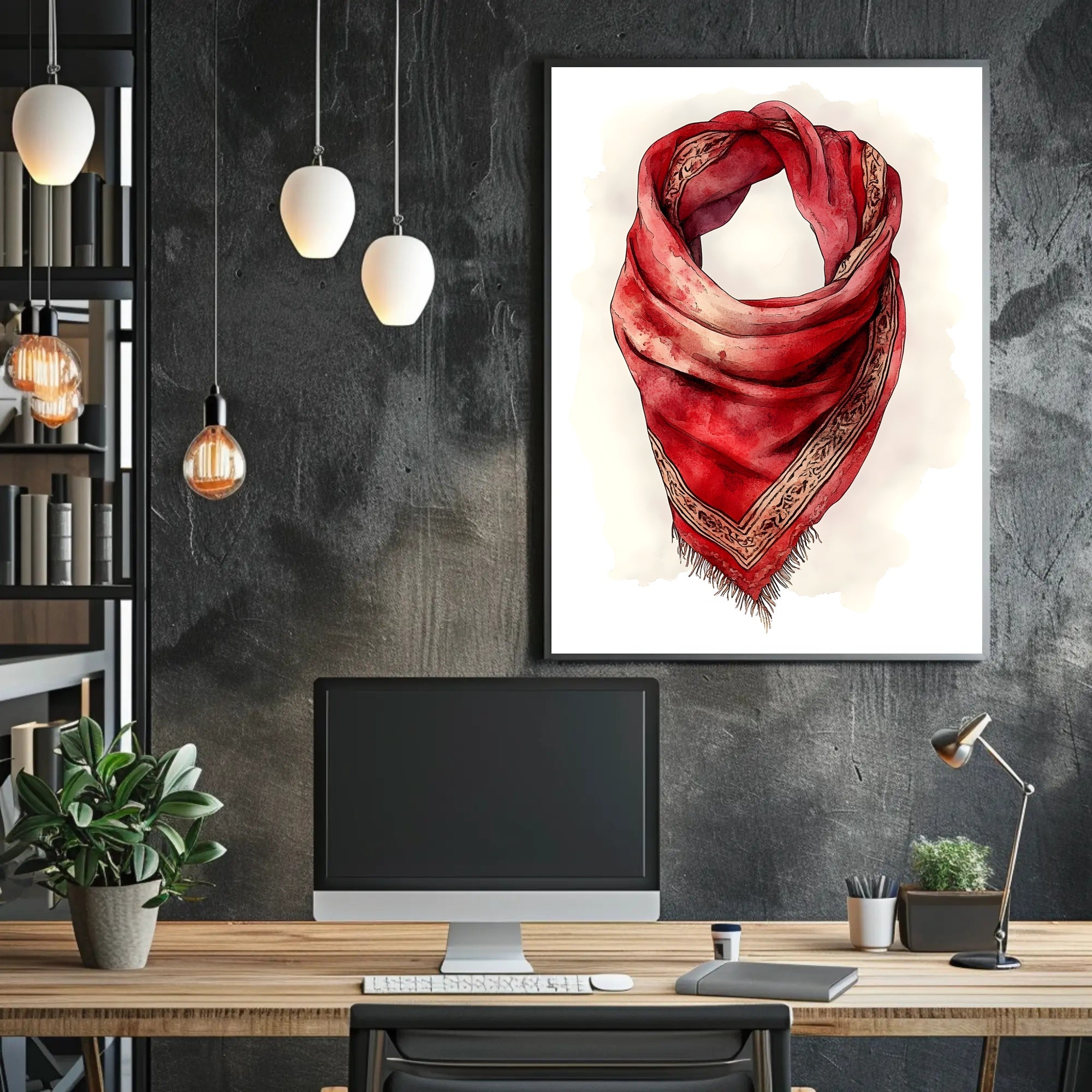 The Art of the Scarf Decorative Wall Art Print
