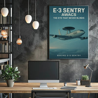 Boeing E-3 Sentry AWACS Military Recruitment Poster