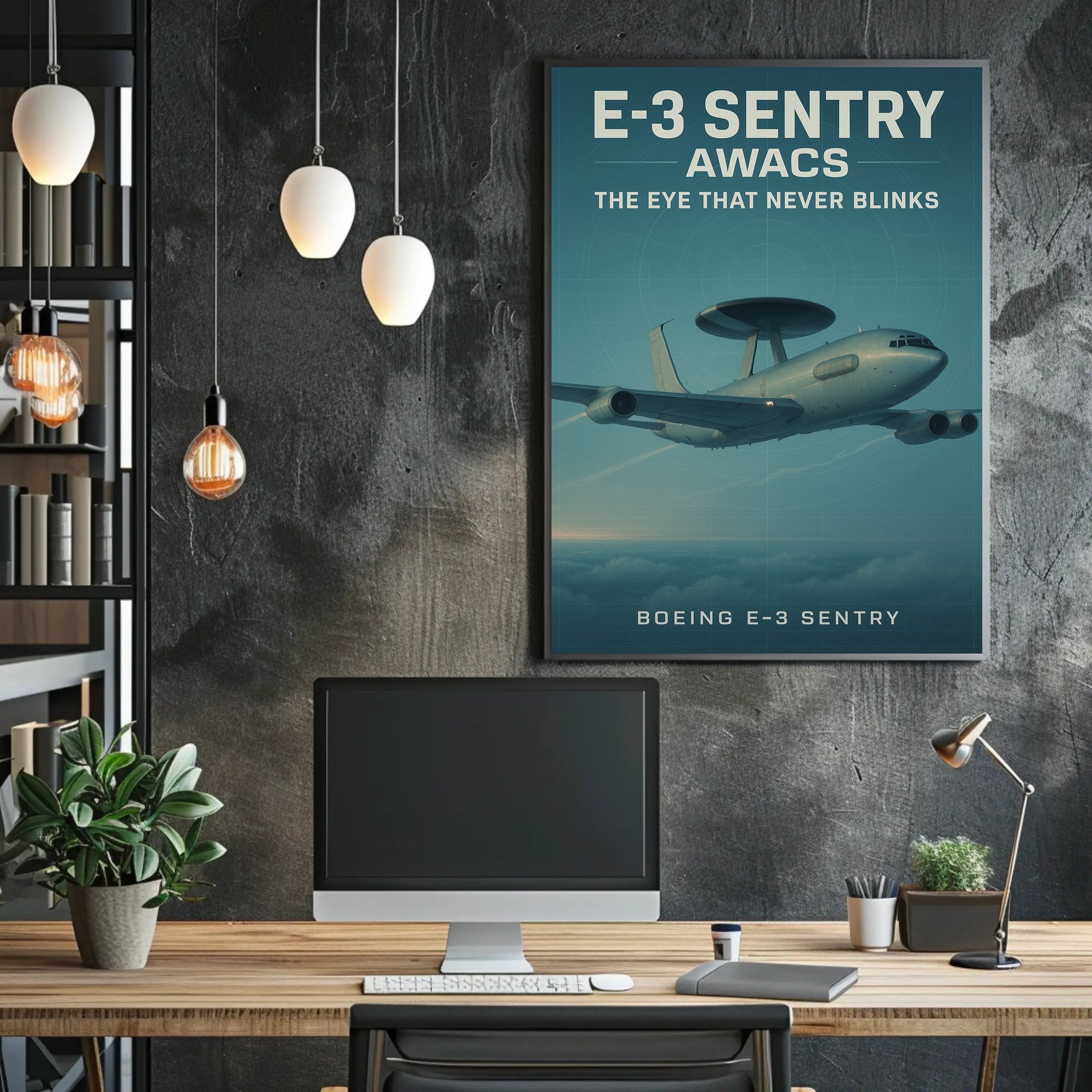 Boeing E-3 Sentry AWACS Military Recruitment Poster