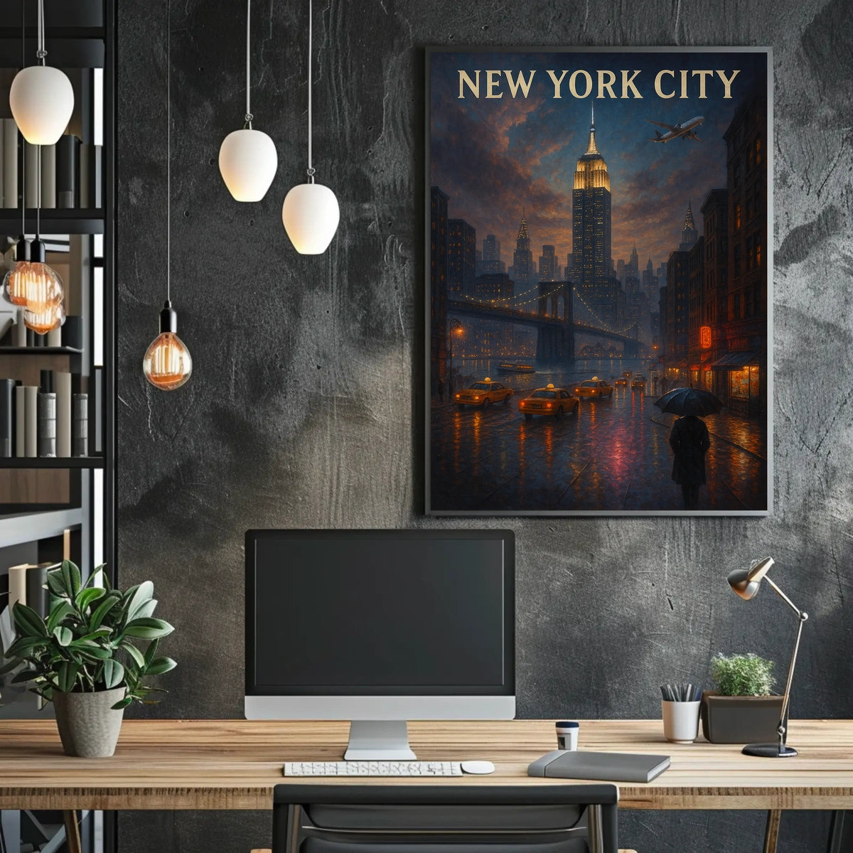 New York City Nightscape Poster