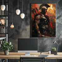 Warrior of Valor Epic Fantasy Mythology Poster PosterGoat