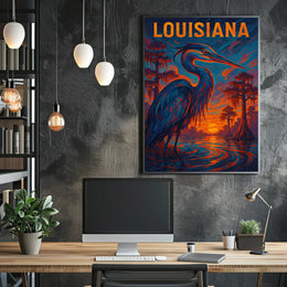 Louisiana Wildlife Poster