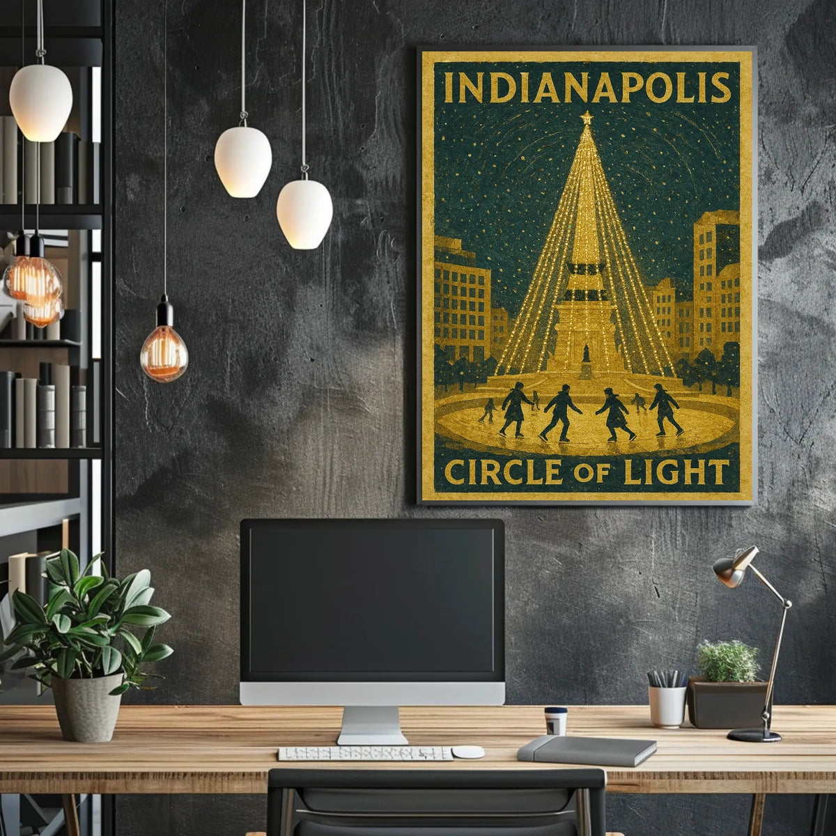 Indianapolis Circle Of Light Poster