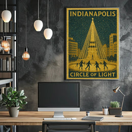 Indianapolis Circle Of Light Poster