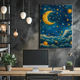 Celestial Dreams William Morris Art Poster