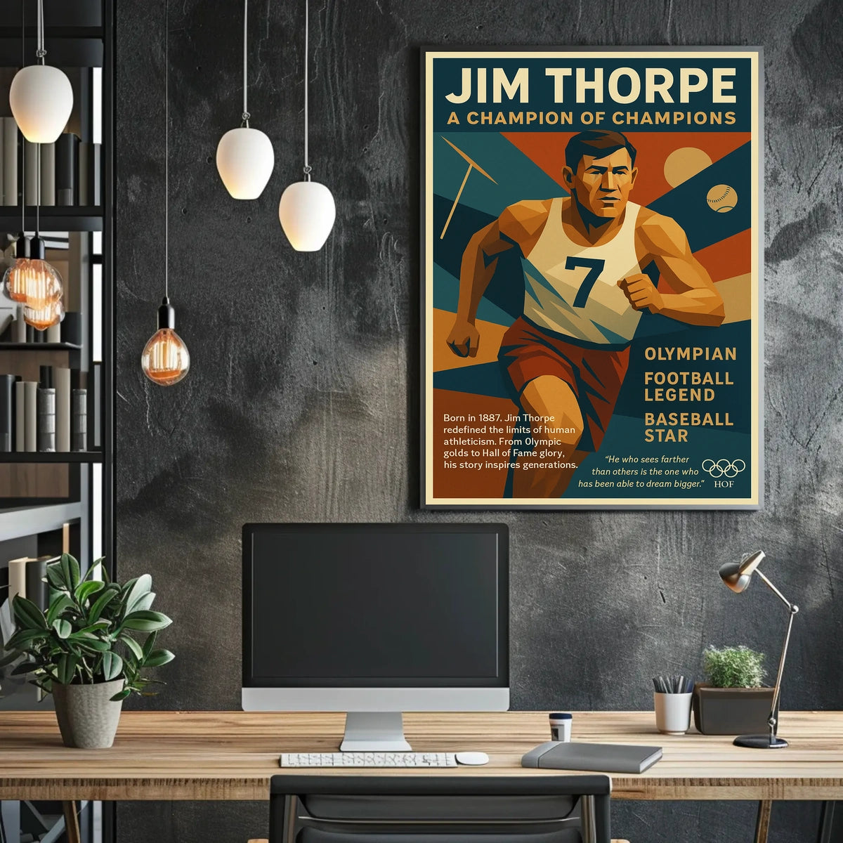 Jim Thorpe Legendary Champion Poster